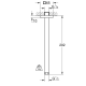 Bras de douche plafonnier Rainshower, Chrome