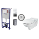 Pack WC : Bâti-support Rapid SL + WC Suspendu PMR Godart, Blanc