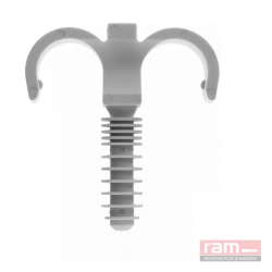 Ramclip gris double 25 mm