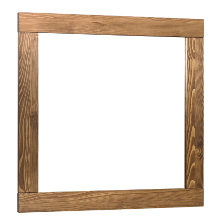 Miroir Naturel Country 80x80 cm palissandre
