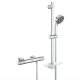 Ensemble de douche thermo Precision Feel, Chrome