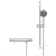 Ensemble de douche thermo Precision Feel, Chrome