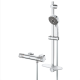 Ensemble de douche thermo Precision Feel, Chrome
