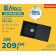 Evier Orion OID 611 940x510x190mm en tectonite+, Noir