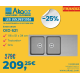 Evier Orion OID 621 Tectonite® Noir 116x51cm
