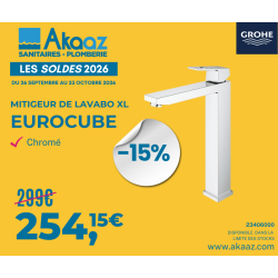 Mitigeur lavabo Eurocube 1/2 XL, Chrome