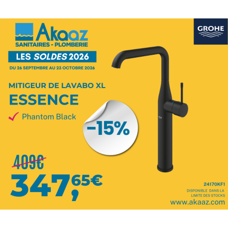 Mitigeur vasque à poser XL "Essence", Phantom Black