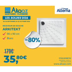 receveur de douche blanc