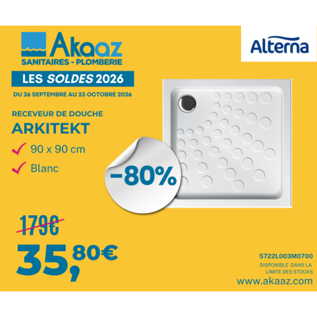 receveur de douche blanc