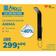Panneau de douche en alumium noir Anima multi-jets