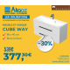 Meuble de salle de bain avec vasque Naturel Cube Way 80x40 cm chêne wellington (CUBE280ZDW)