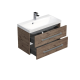 Meuble de salle de bain avec vasque Naturel Cube Way 80x40 cm chêne wellington (CUBE280ZDW)