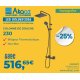 Vernis Shape Colonne de douche 230 1jet avec mitigeur thermostatique, Noir mat (26286670)
