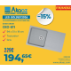 Evier Orion OID 611 940x510x190mm en tectonite+, Gris  (114.0442.824)