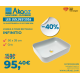 Swiss Aqua Technologies Infinitio Vasque à poser 50x39 cm, sans trop-plein, Marron mat (SATINF5039LBRM)