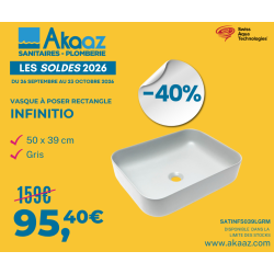 Swiss Aqua Technologies Infinitio Vasque à poser 50x39 cm, sans trop-plein, Marron mat (SATINF5039LBRM)