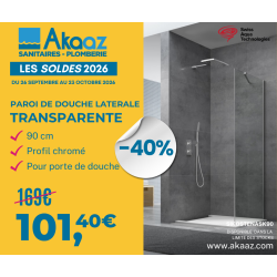 Paroi latérale fixe 90cm