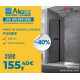 Paroi de douche fumée siko 100cm