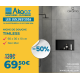 Niche de douche Timless 60x30x10cm, Noir Mat