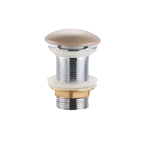 Bonde lavabo clic clac 5/4" Ø trop plein, Marron Mat