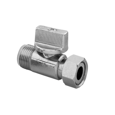 Robinet d'équerre droit WC NF 3/8 - 3/8 (02267U)