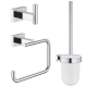 Set accessoires 3 en 1 Essentials Cube, Chrome