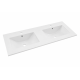 Double vasque Modena 121x46cm deux trous pour SAVONA120