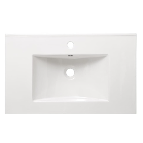 Vasque à poser Modena 81x46cm avec trou pour robinetterie pour VERONA80TDU4, Noir