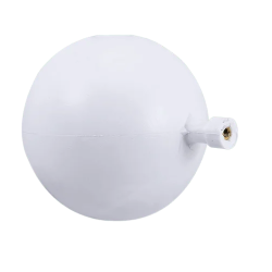 Boule PVC blanc pour robinet flotteur baguette filetée 13CM-7/100 (5700821500)