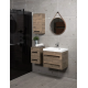Meuble de salle de bain avec vasque Naturel Cube Way 80x40 cm chêne wellington (CUBE280ZDW)