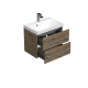 Meuble de salle de bain avec vasque Naturel Cube Way 80x40 cm chêne wellington (CUBE280ZDW)
