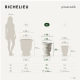 Pot en terre cuite Cylindrique 2XL - 80x90cm, Terre cuite creusée