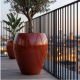Pot en terre cuite Cylindrique 2XL - 80x90cm, Terre cuite creusée