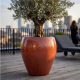 Pot en terre cuite Cylindrique 2XL - 80x90cm, Terre cuite creusée