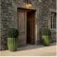 Soucoupe en terre cuite 35cm, Brume de jade