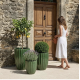 Soucoupe en terre cuite 35cm, Brume de jade