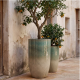 Pot en terre cuite Merovee 2XL - 55x65cm, Crème