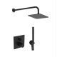 Douche encastrée Ideal Rain, noir mat