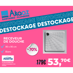 receveur de douche blanc