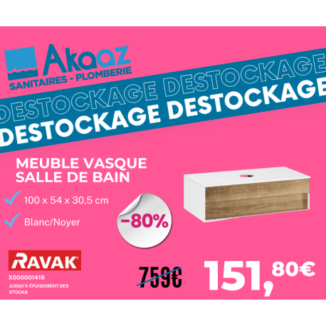 Meuble pour vasque à poser Ravak 100cm