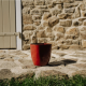 Pot en terre cuite 18x21cm Vauban XS,  Rouge Tropical