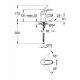 Euroeco - Mitigeur monocommande lavabo 1/2" (32734000)