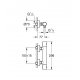 Mitigeur douche thermostatique Grohterm, Hard Graphite Brossé