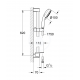 Ensemble de douche Tempesta Cosmopolitan 100 3 jets