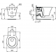 Connect Air Pack WC Cuvette AquaBlade avec Abattant frein de chute (E008701)