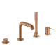 Mitigeur bain/douche combinée Essence 4 trous, Warm Sunset Brossé