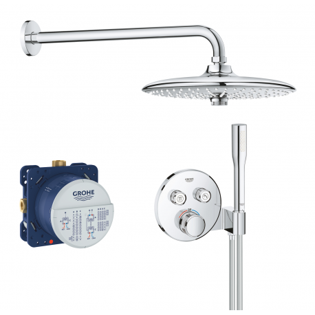 Douche encastrée Grohtherm SmartControl, Chrome