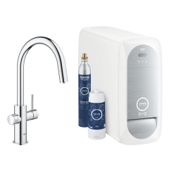 Kit de démarrage Blue Home mitigeur bec C Chrome Grohe Blue