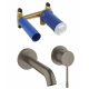 Essence Mitigeur monocommande 2 trous lavabo Taille M Hard Graphite Brossé