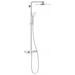 Colonne de douche thermostatique Euphoria SmartControl System 310 Duo, Blanc/Chrome